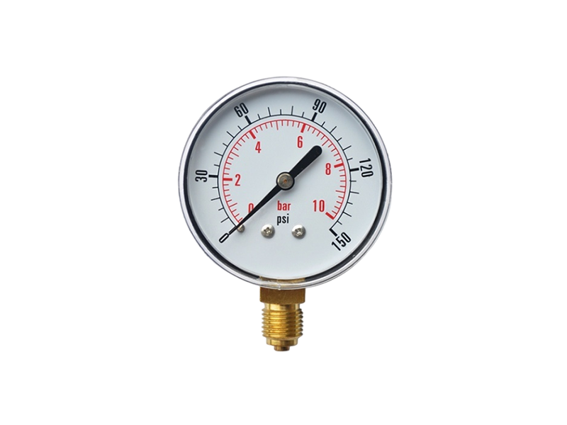 P60径向普通压力表 0-10bar/150psi 1/4bsp螺纹
