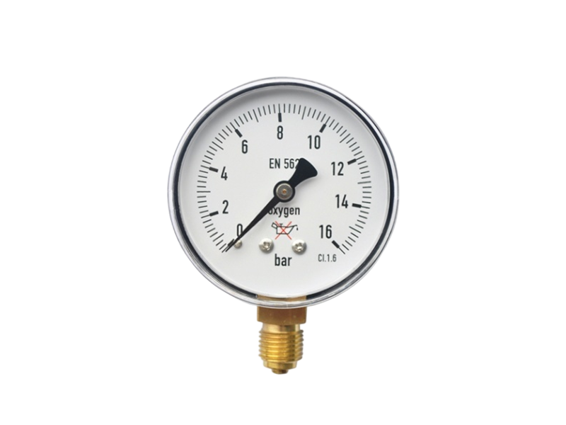 P63径向普通压力表 0-16bar 1/4BSP螺纹