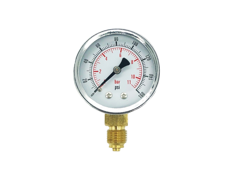 P50径向普通压力表0-160psi 1/4BSP螺纹