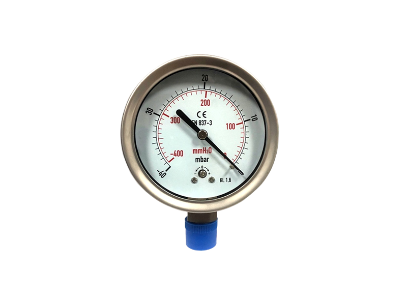 Y100膜盒压力表 -40~0mbar